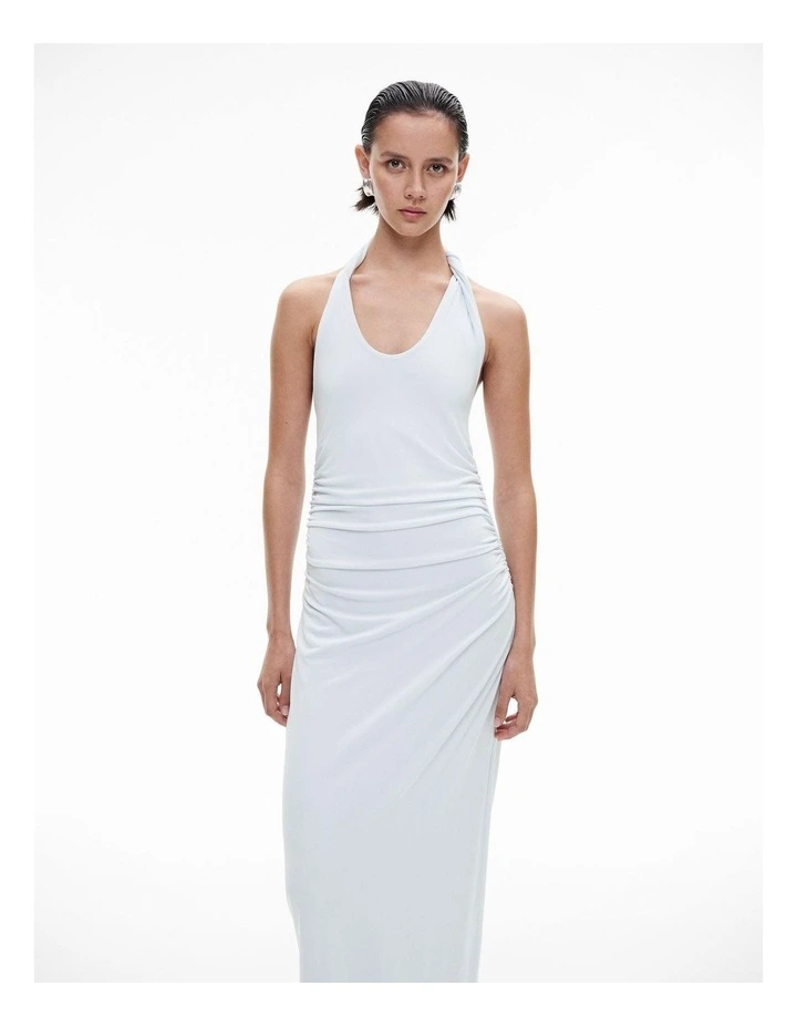 Jersey Twist Dress in Baby Blue image 2