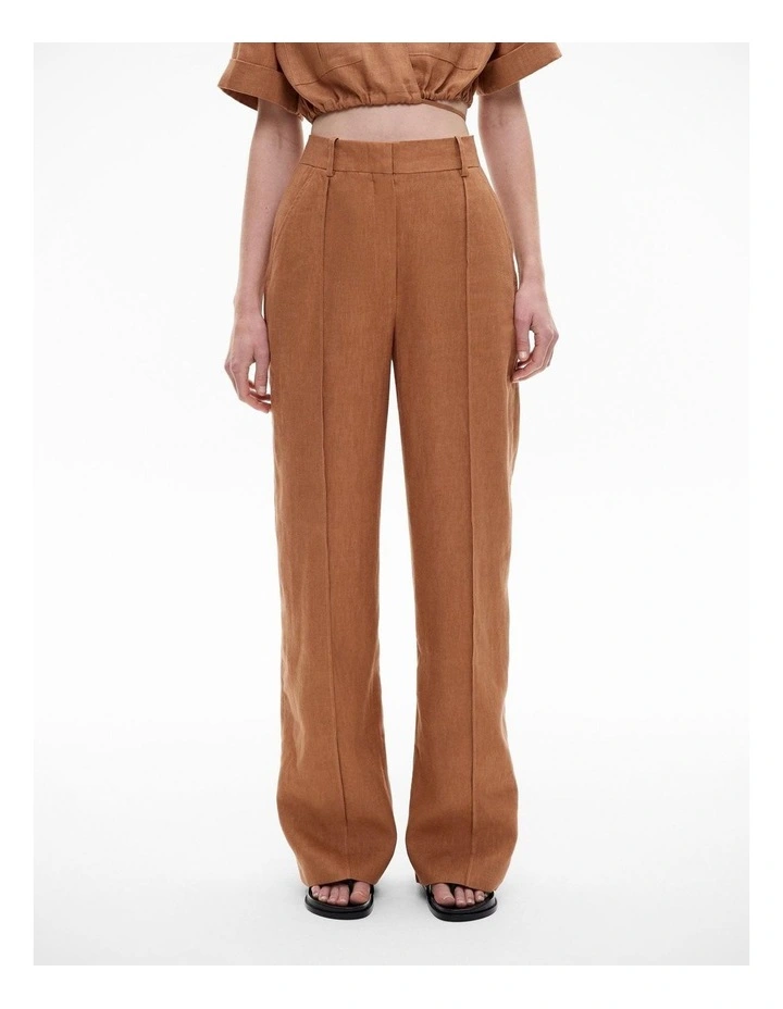 High Rise Pant in Nutmeg image 1