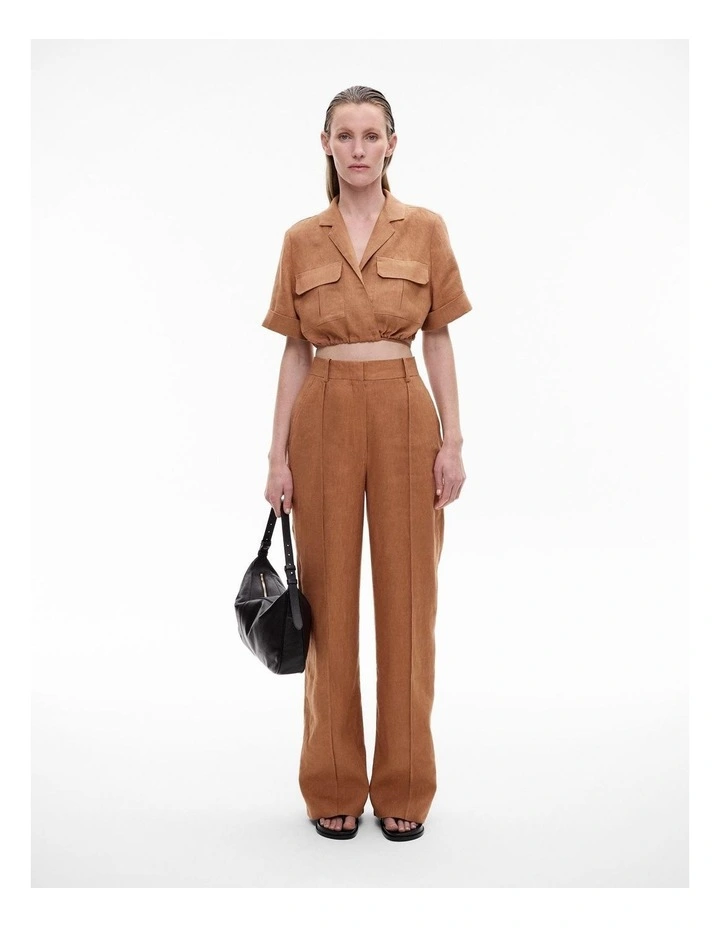High Rise Pant in Nutmeg image 2