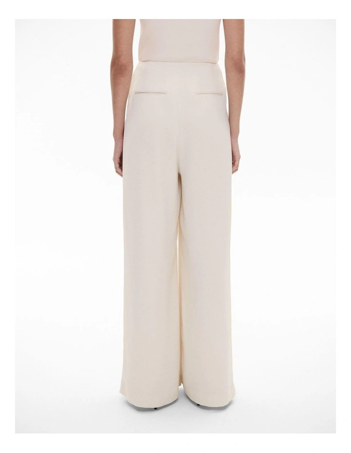 Pleat Pant in Chalk image 4