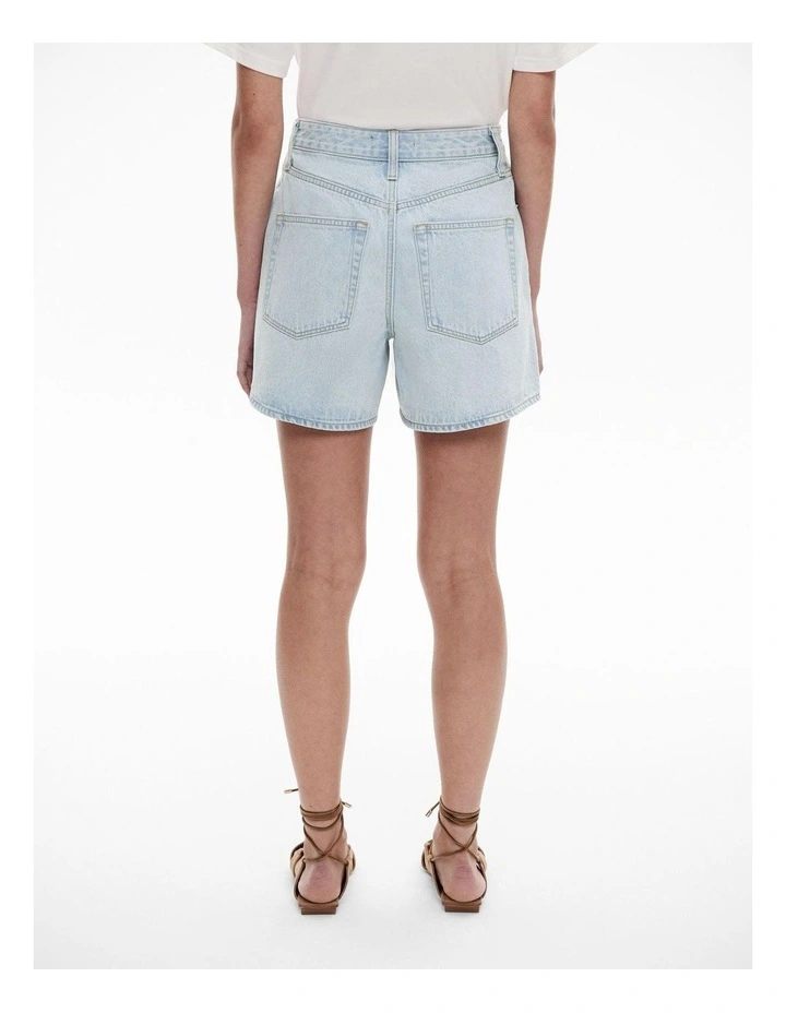 Denim Short in Washed Denim image 4