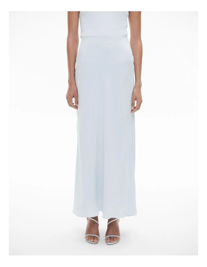 Resort Maxi Slip Skirt in Baby Blue image 1