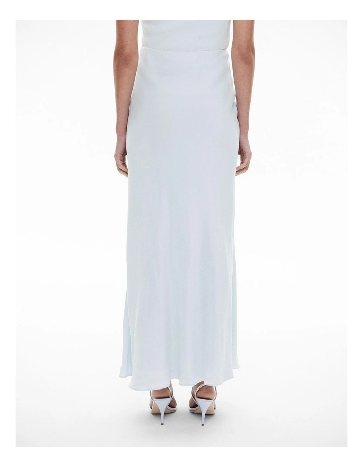 Resort Maxi Slip Skirt in Baby Blue image 4