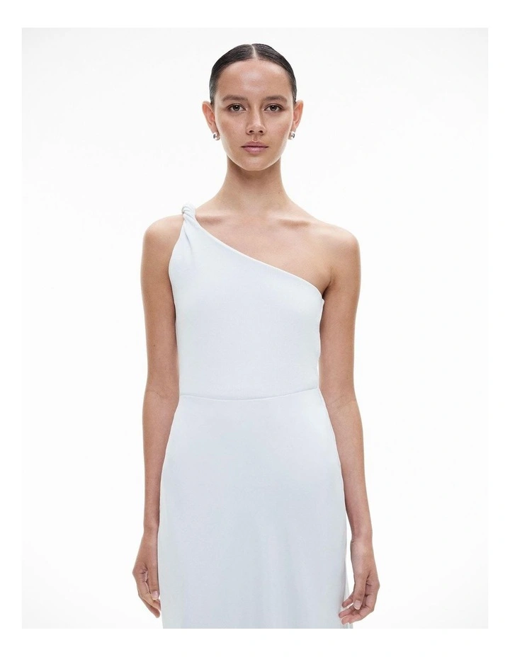 Twist One Shoulder Tank in Baby Blue image 1