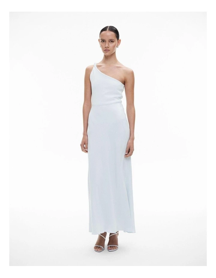 Twist One Shoulder Tank in Baby Blue image 2