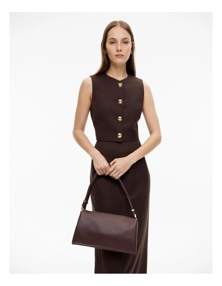 Liv Leather Bag in Chocolate image 2