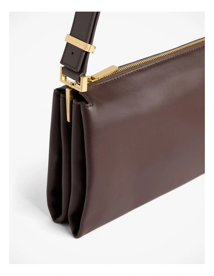Liv Leather Bag in Chocolate image 4