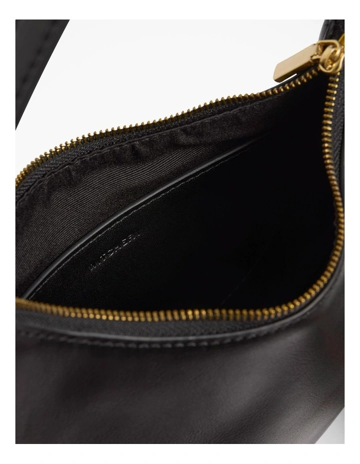 Dylan Small Hobo Bag in Black image 4