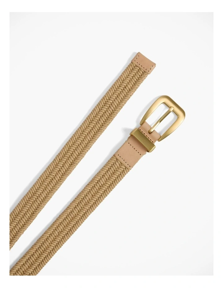 Marie Woven Belt in Natural image 4