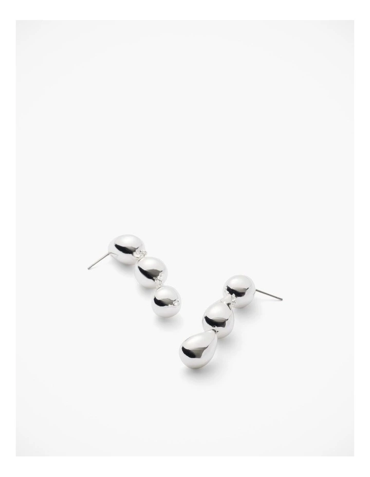 Zahra Drop Earring in Silver image 4