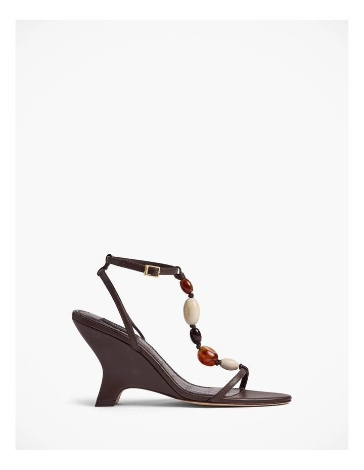 Giselle Wedge in Chocolate Brown image 1