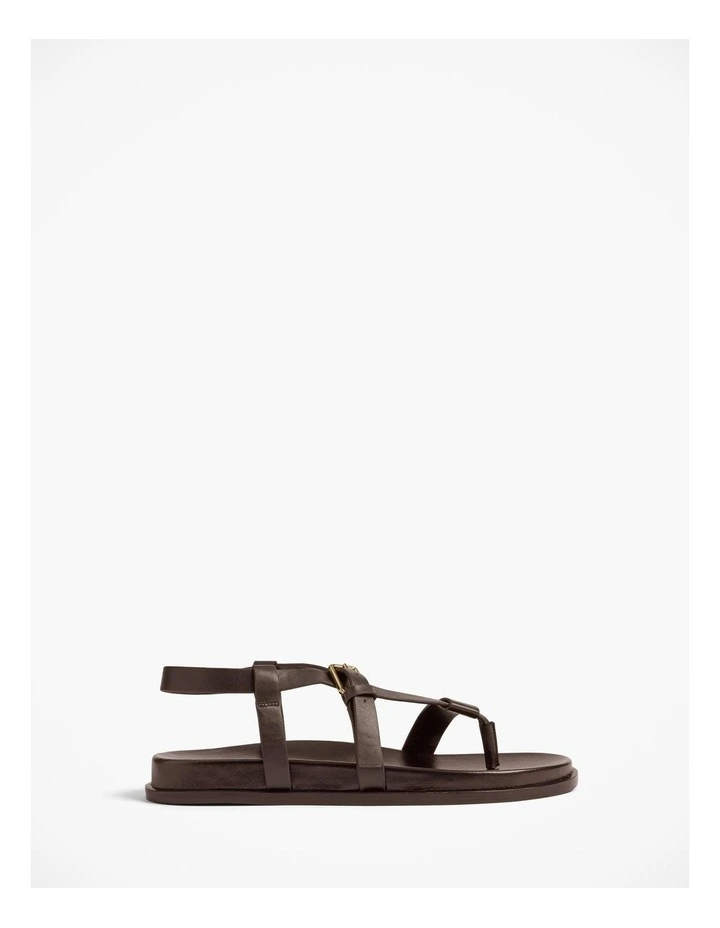 Billie Sandal in Chocolate Brown image 1