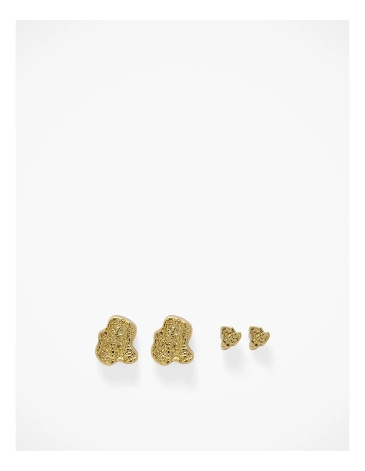 Reina Stud Set in Gold image 1