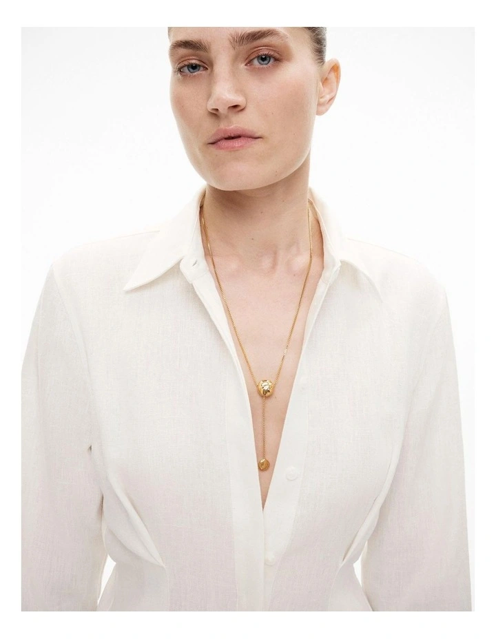 Josie Lariat Necklace in Gold image 2
