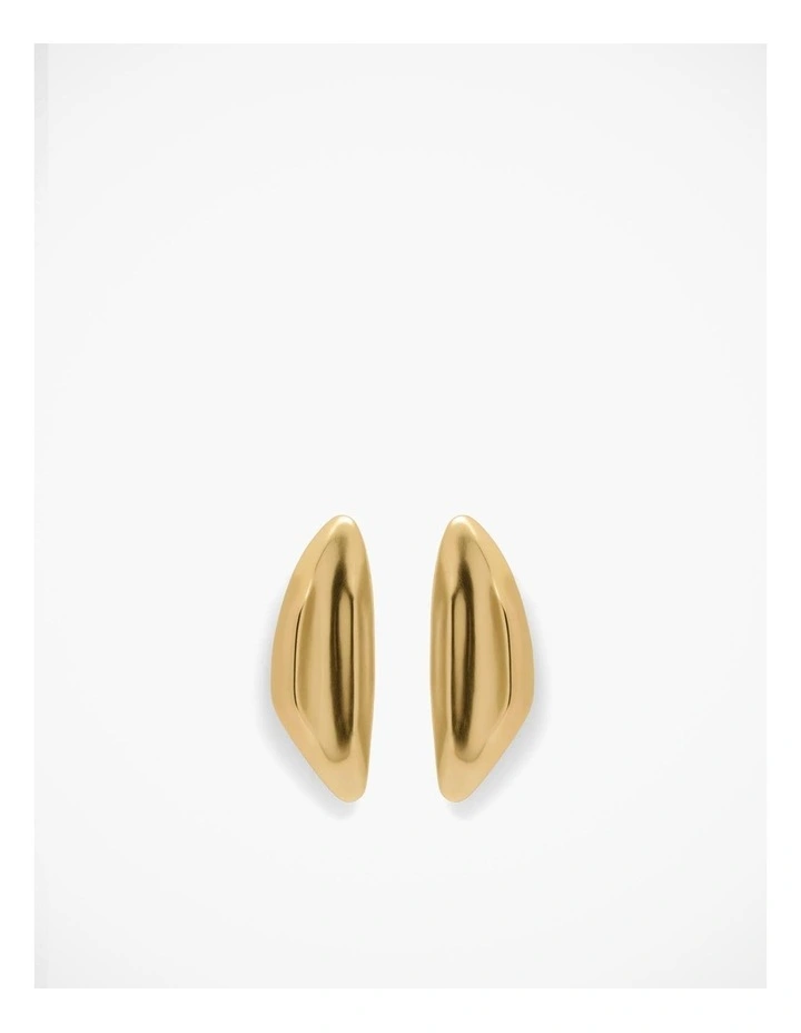 Camilla Clip-On Earring in Brushed Gold image 1
