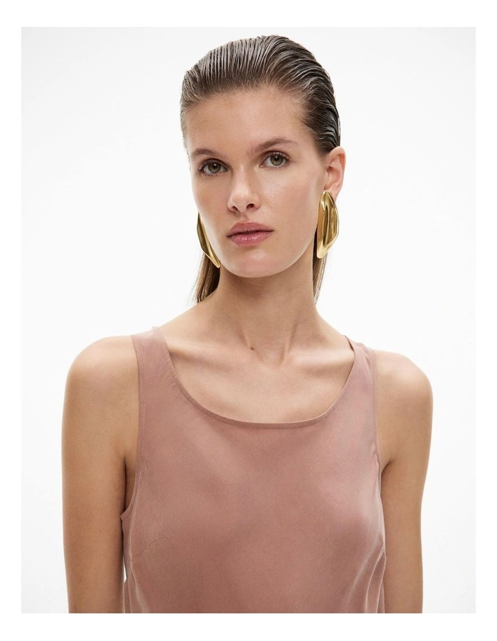 Camilla Clip-On Earring in Brushed Gold image 2