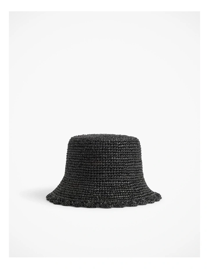 Mia Bucket Hat in Black image 4