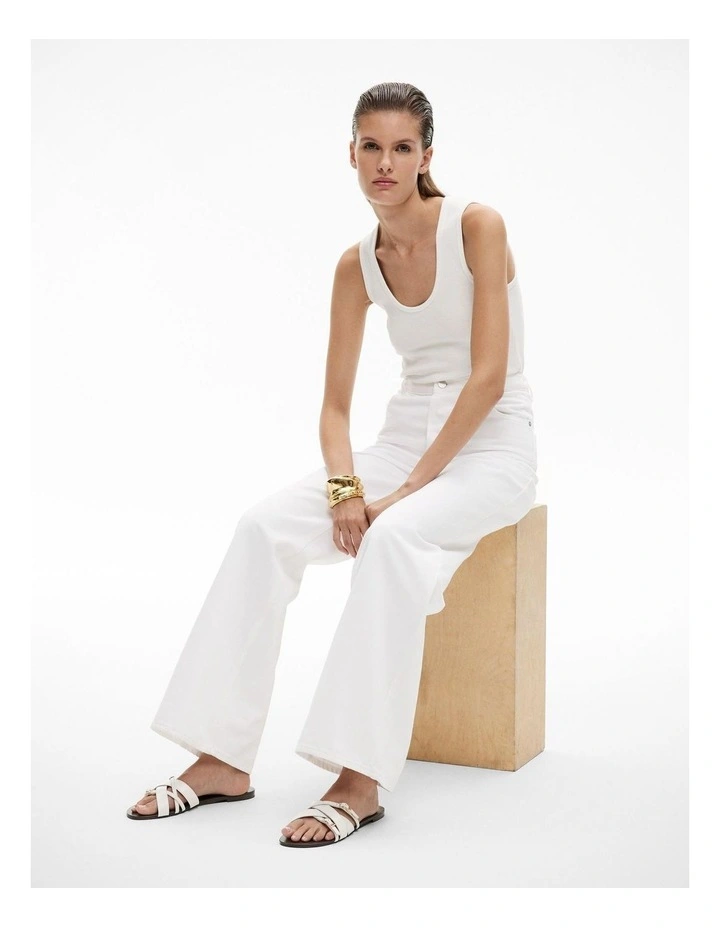 Dion Slide in Fresh White image 2