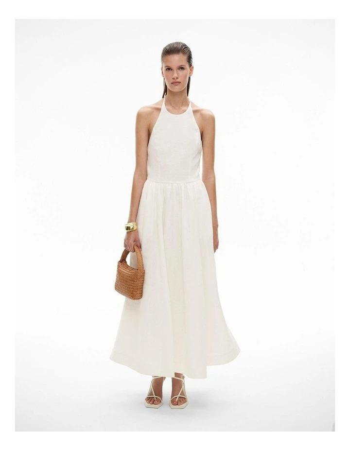 Drop Waist Dress in Fresh White image 1