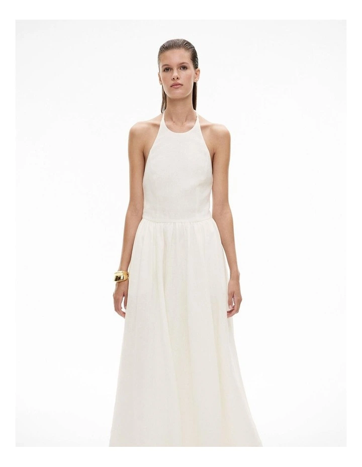 Drop Waist Dress in Fresh White image 2