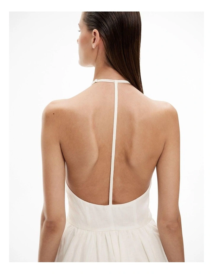 Drop Waist Dress in Fresh White image 4