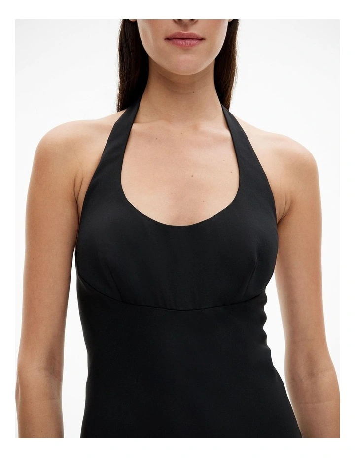 Witchery Maxi Tie Halter Dress in Black | MYER