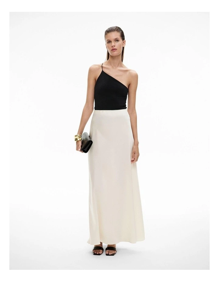One Shoulder Knit in Black image 3