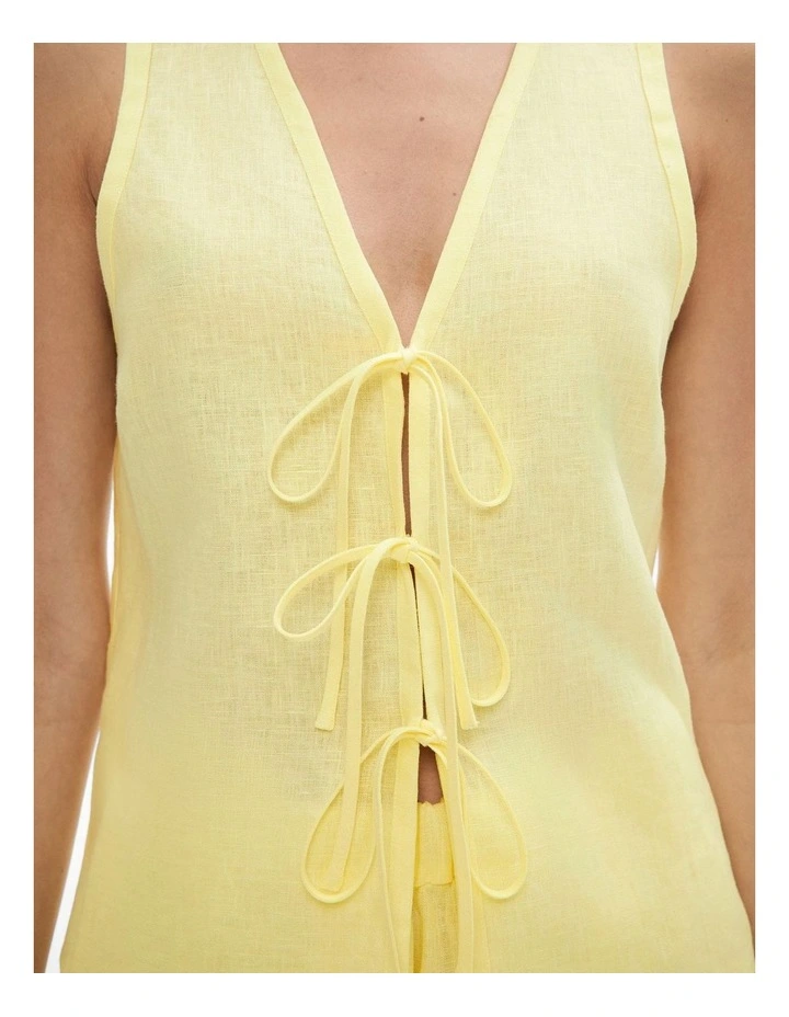 Bow Front Tank in Limoncello image 3
