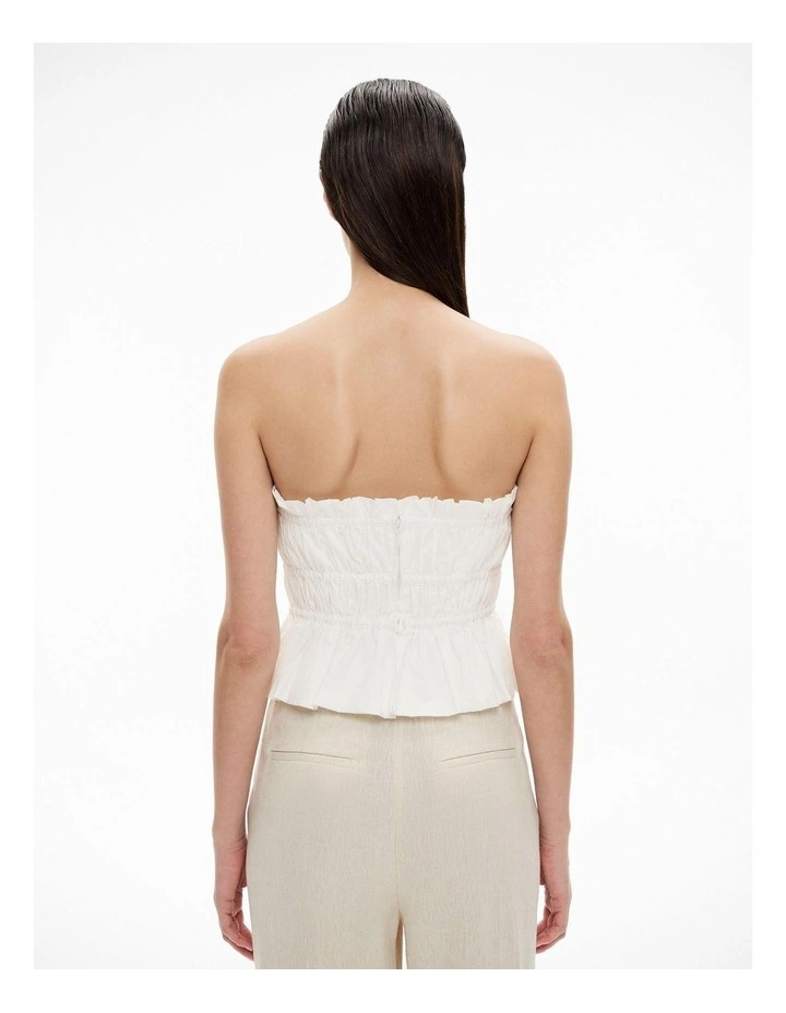 Gathered Bodice in Fresh White image 4