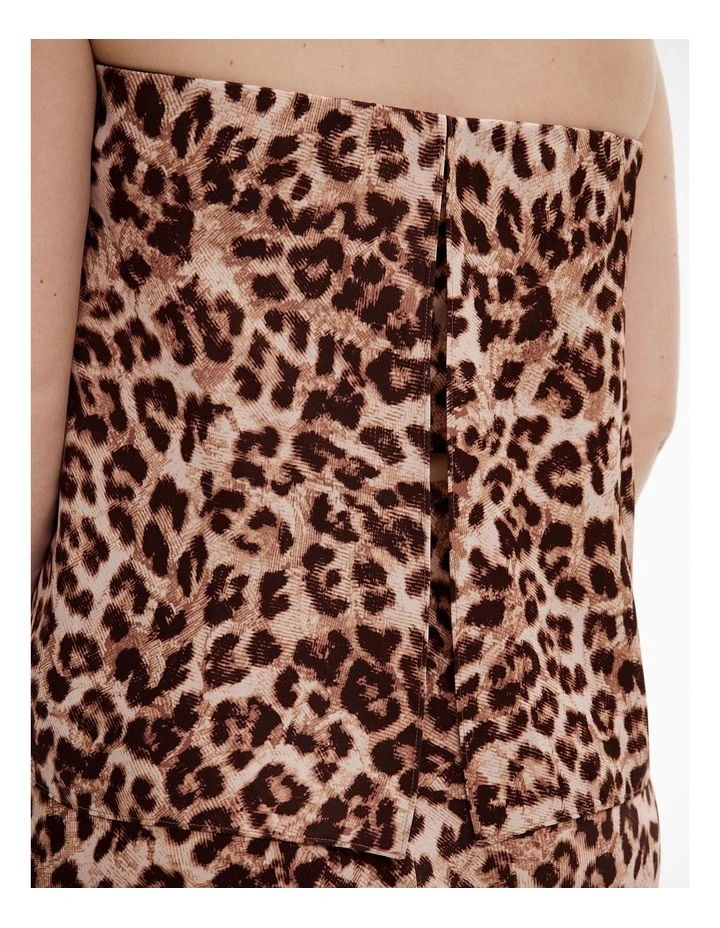 Strapless Column Top in Leopard image 7
