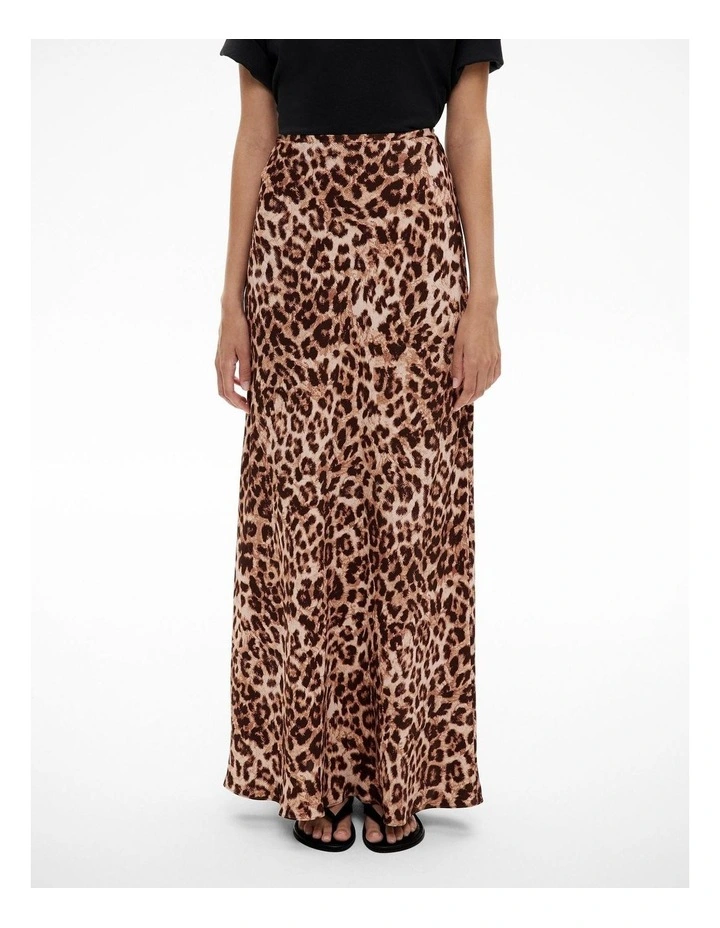 Witchery Bias Maxi Skirt in Leopard MYER