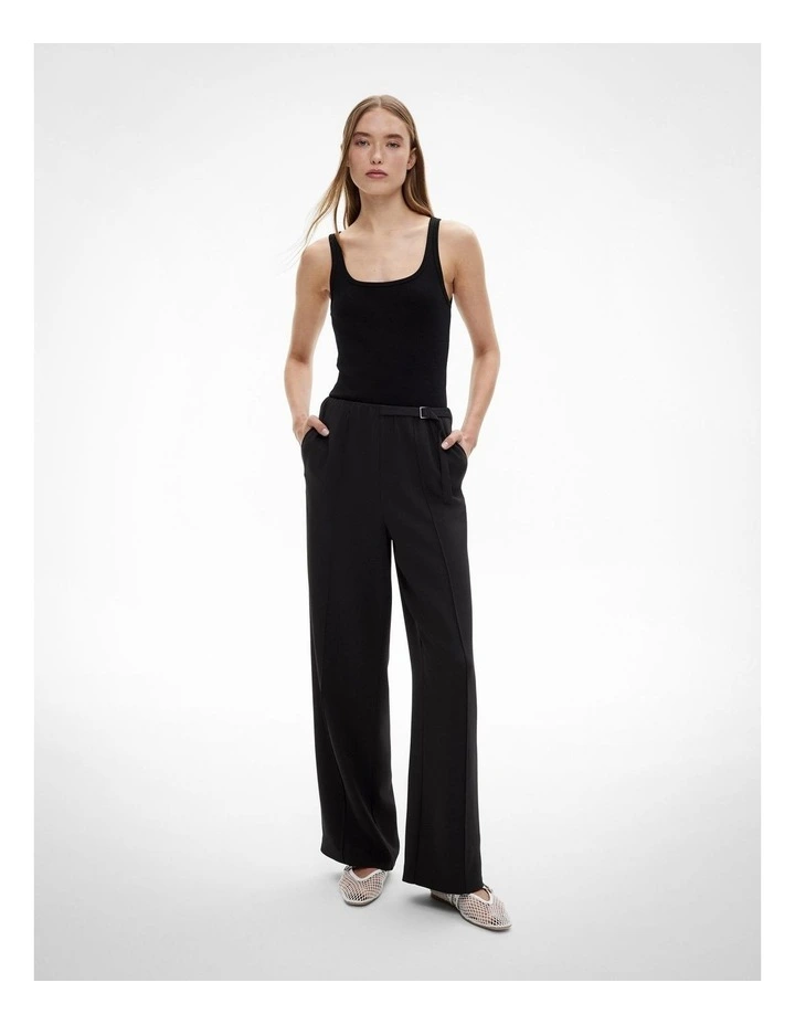 Pull On Pant in Black image 2