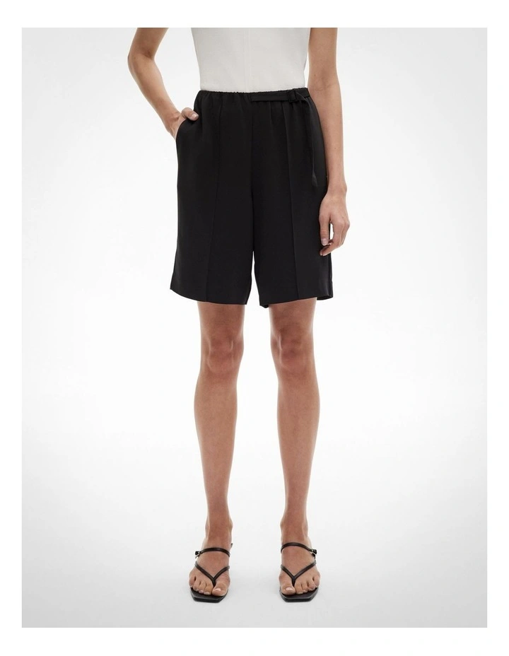 Pull On Short in Black image 1