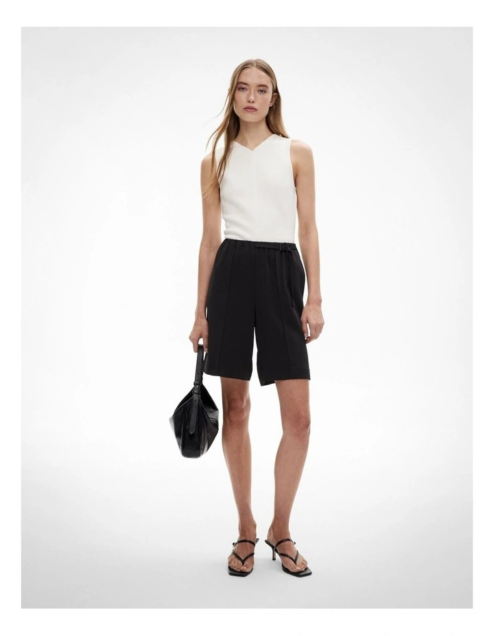 Pull On Short in Black image 2
