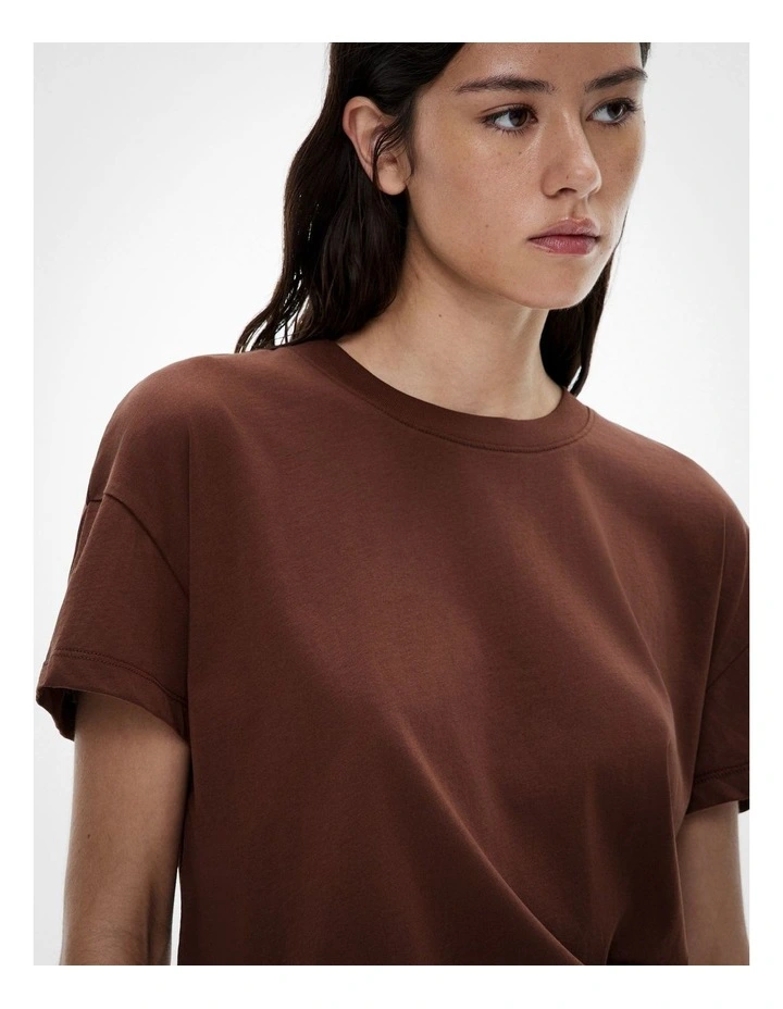 Cotton Slub T-shirt in Faded Turquoise image 2