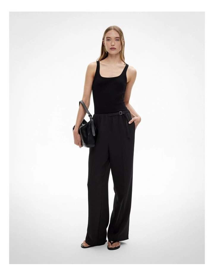 Jersey Bodysuit in Black image 2
