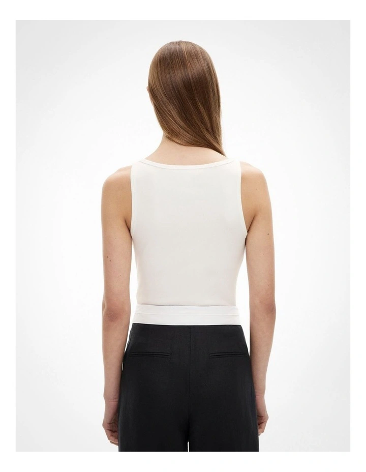 Jersey Bodysuit in Fresh White image 4