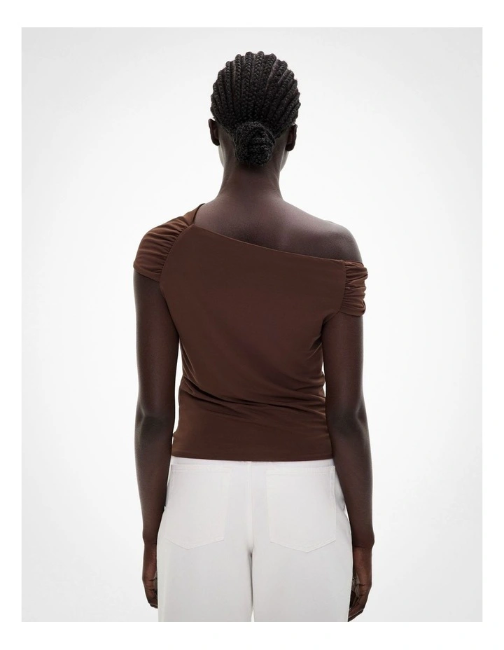 Asymmetric Twist Top in Reef Brown image 4