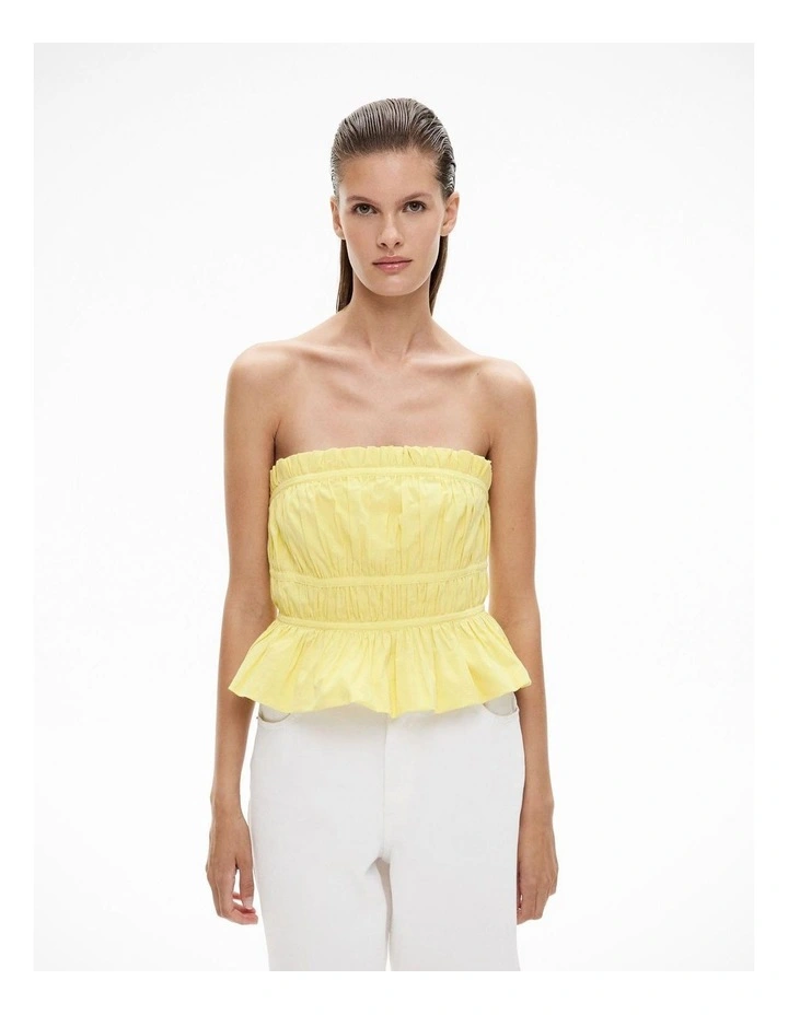Gathered Bodice in Limoncello image 1