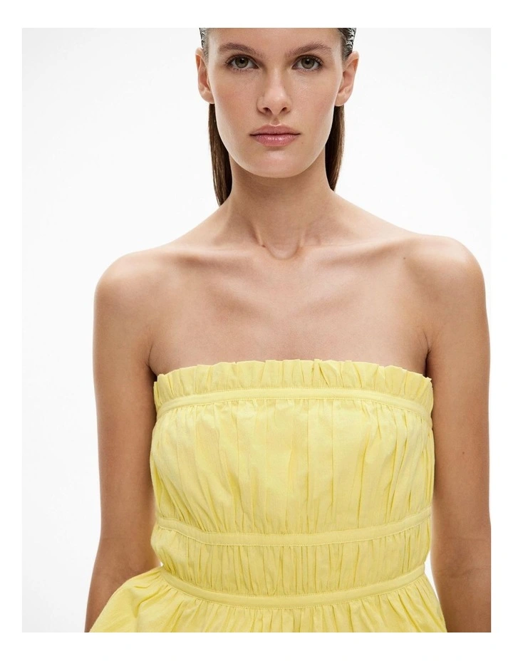 Gathered Bodice in Limoncello image 3
