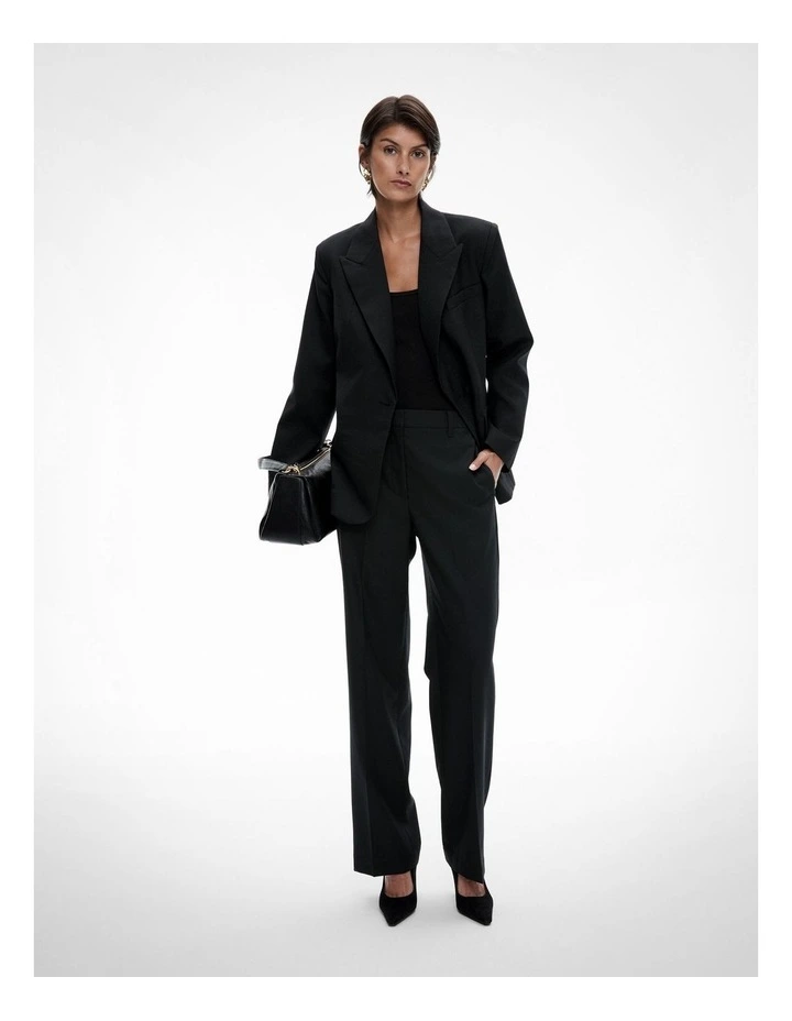 Straight Leg Pant in Black image 3