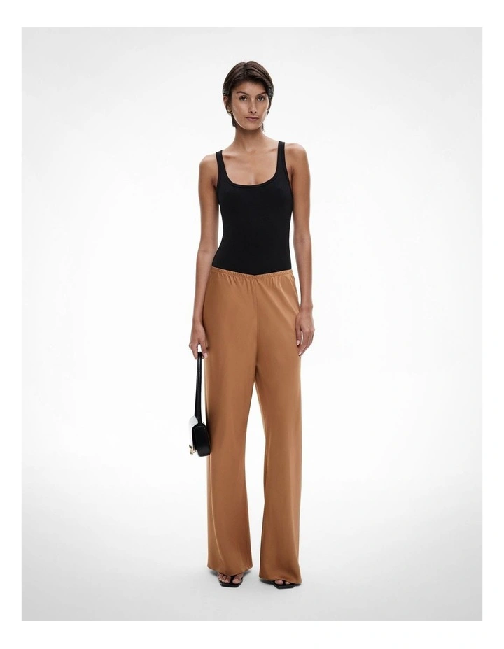Bias Pull On Pant in Caramel image 2