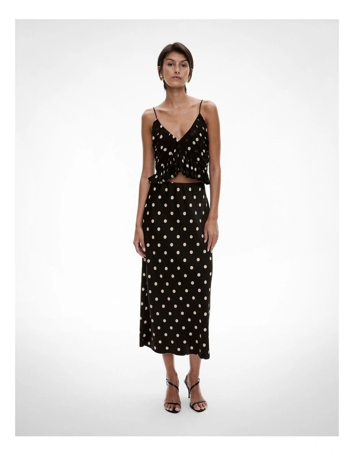 Soft Column Skirt in Multi Spot image 2