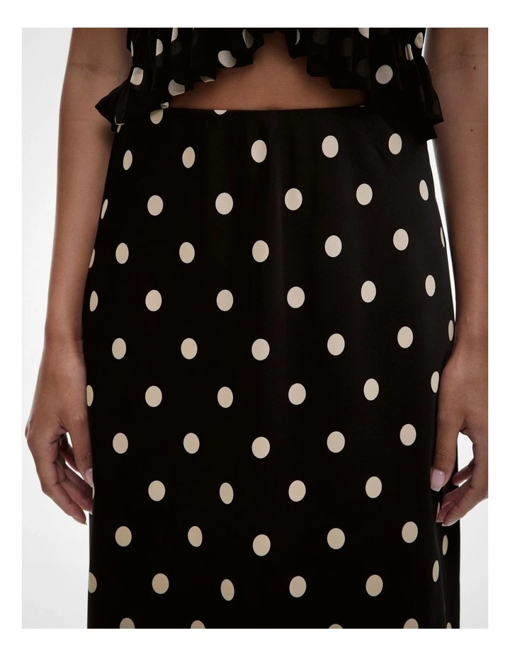 Soft Column Skirt in Multi Spot image 3