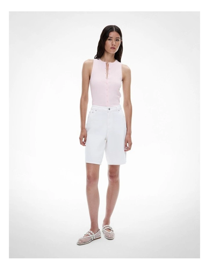 Button Thru Tank in Blush image 2