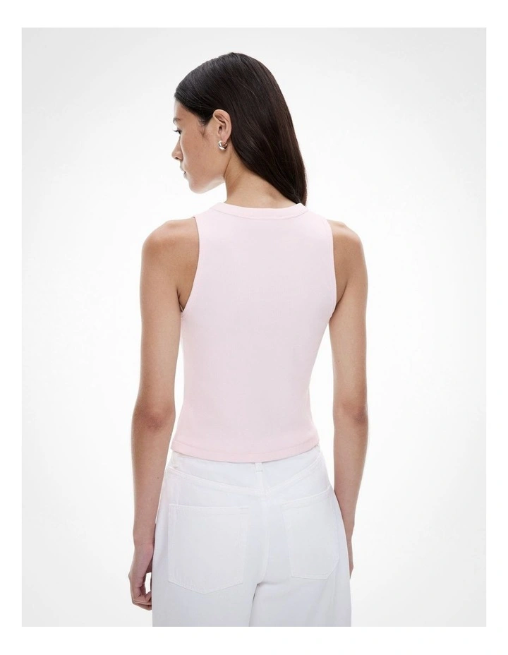 Button Thru Tank in Blush image 4