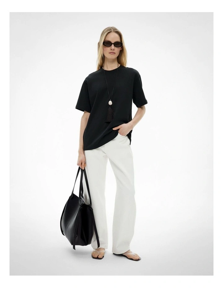 Boyfriend Tee in Black image 3