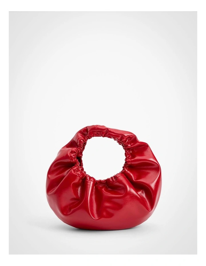 Jamie Ruched Bag in Flame Red image 1