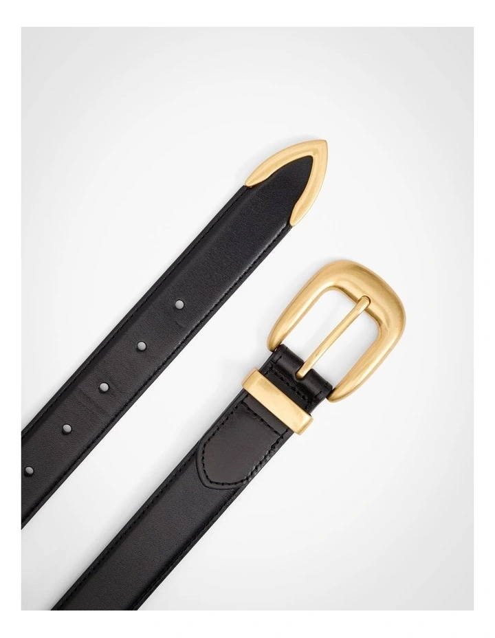 Kacey Belt in Black Gold image 4