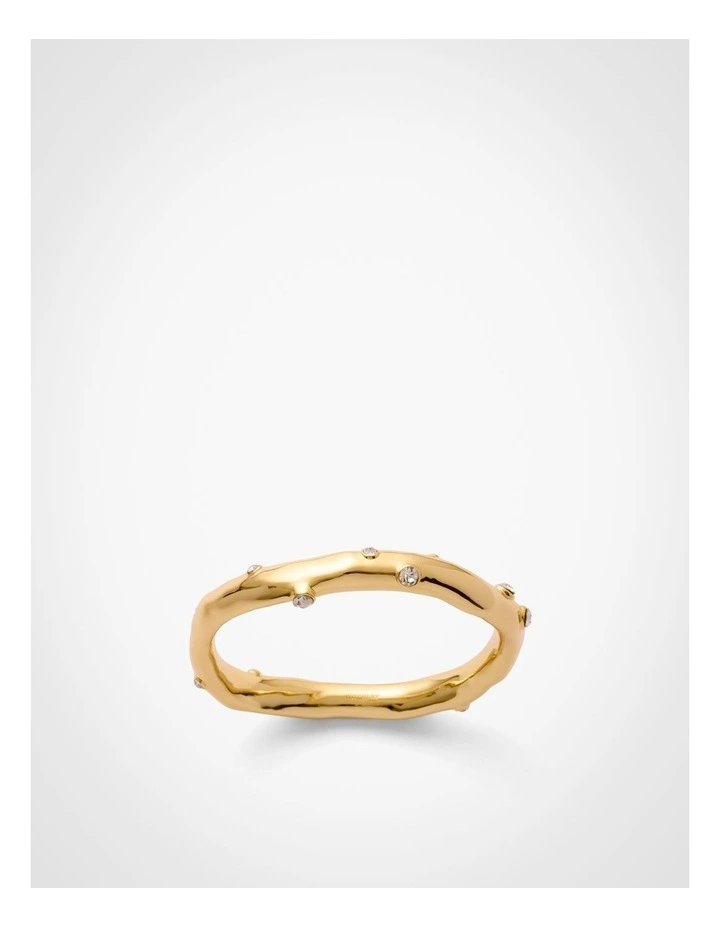 Harper Crystal Bangle in Gold image 1